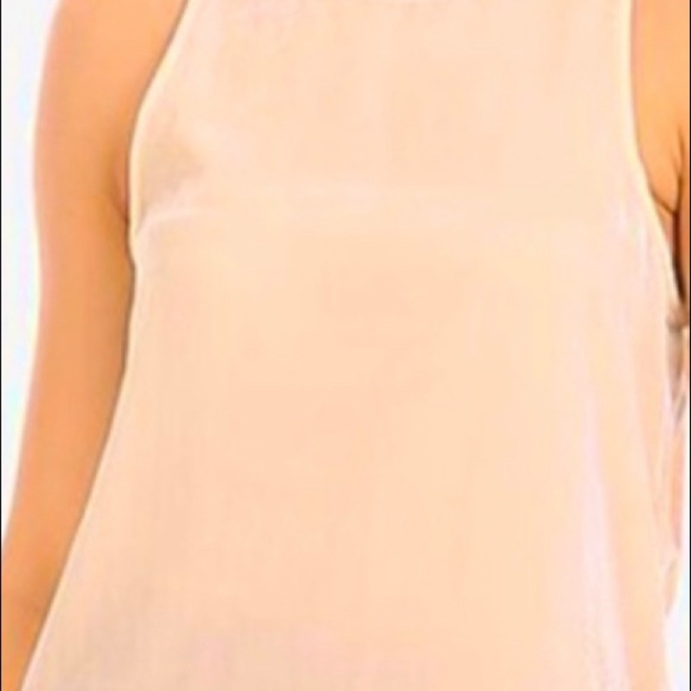Navy velvet tank